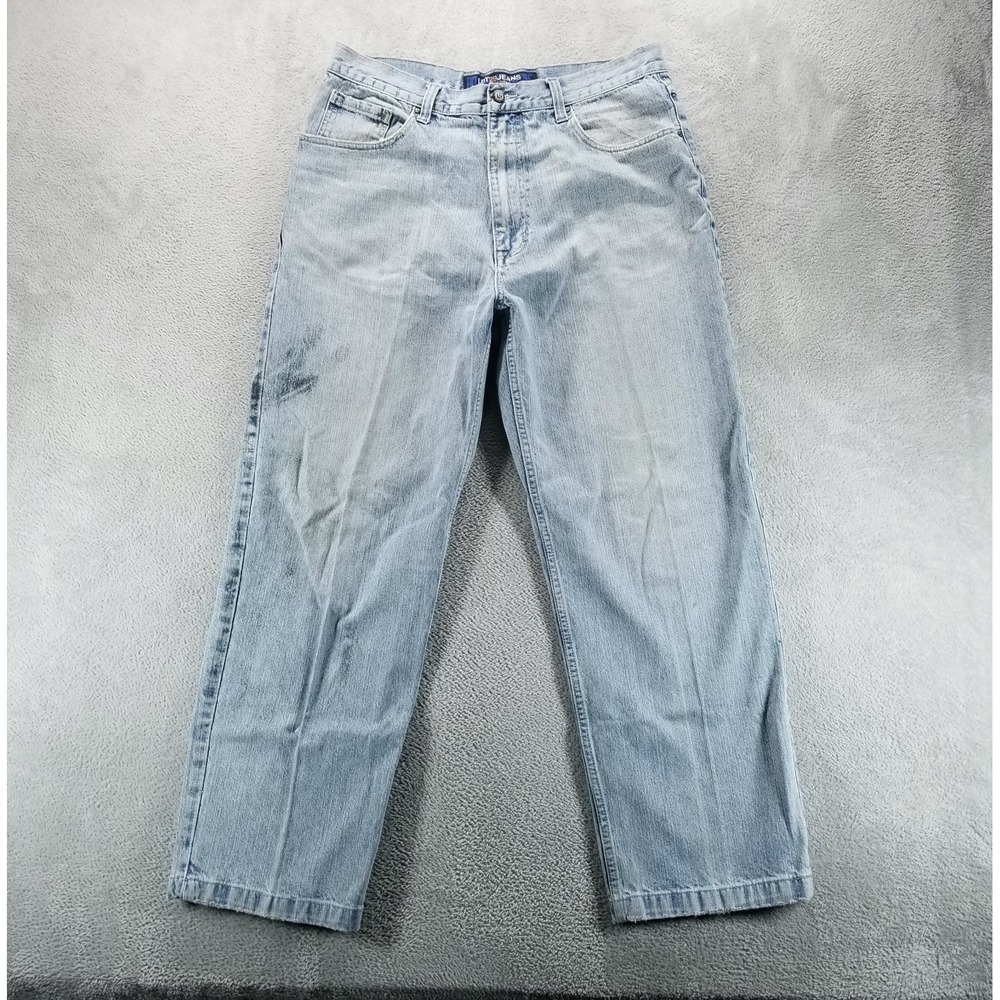 VTG Lot 29 Jeans Mens 36x30‎ Blue Baggy Wide Leg Faded Grunge Y2K